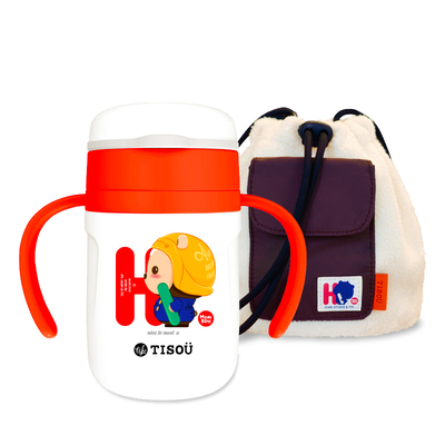 TISOU不锈钢双手柄保温杯300ml