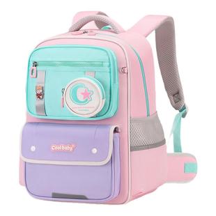 COOLBABY儿童书包小学生男童减负护脊超轻一二三年级男女孩大容量