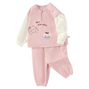 巴拉巴拉童装儿童长袖套装女童两件套男童宝宝衣服2026新款春装潮