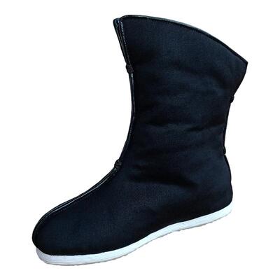 御圣祥皮毛一体高筒棉靴