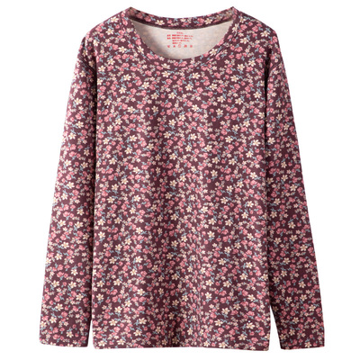 老年人保暖内衣上衣单件德绒衬衣