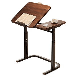 拜浦床边桌多功能可升降电脑桌居家办公书桌客厅沙发边几家用卧室学生学习桌写字桌懒人桌出租屋简易桌子女生