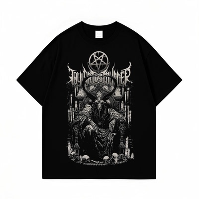 Thy Art Is Murder乐队欧美摇滚骷髅印花短袖T恤男女纯棉上衣夏季