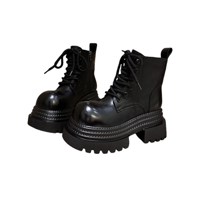 厚底真皮欧洲站轻便女鞋马丁靴