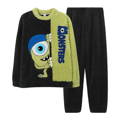 猫人儿童珊瑚绒家居服套装