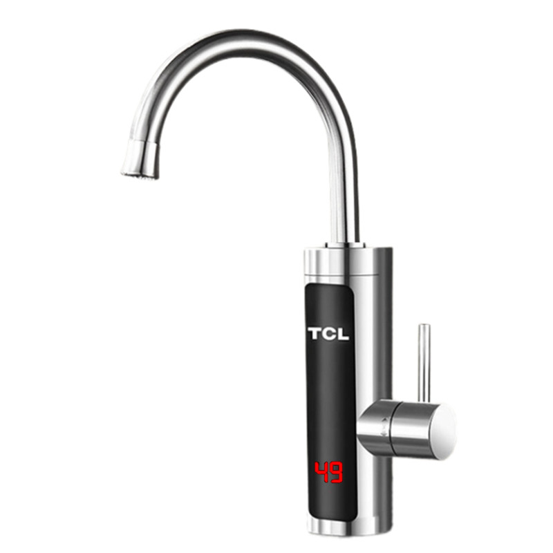 TCL电热水龙头即热式冷热两用数显厨房卫快速过水加热器侧后进水