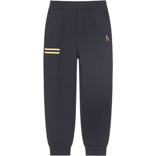 hazzys哈吉斯童装男童裤子2025秋新中大童莱卡弹力舒适针织长裤