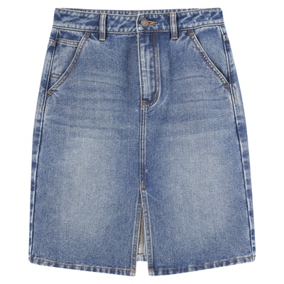 THESOONG轻薄复古牛仔半身中裙