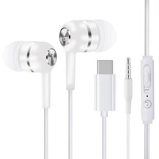 耳机有线入耳式睡眠降噪typec接口圆孔适用华为vivo小米oppo苹果