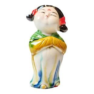 洛邑三彩陶瓷唐小妞博物馆文创治愈系手办摆件洛阳旅游纪念伴手礼