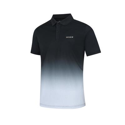 361冰感POLO衫男2025夏季新款冰凉翻领T恤男士渐变色潮流运动短袖