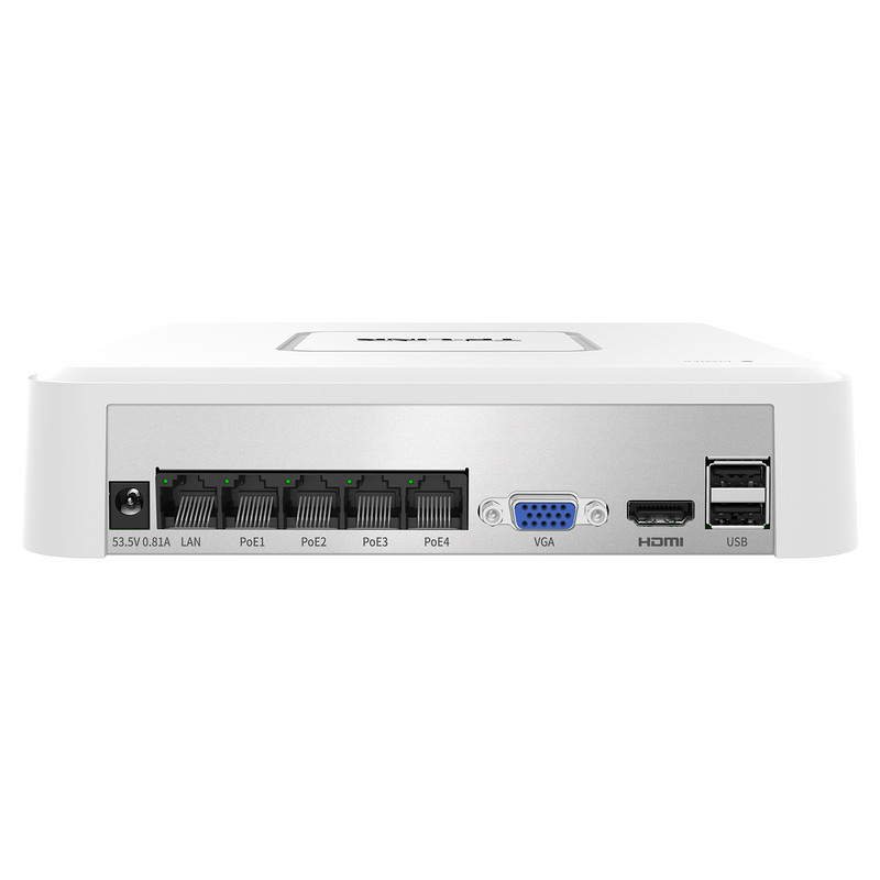 TP-LINK硬盘录像机4路poe网络NVR监控主机支持ONVIF兼容海康大华