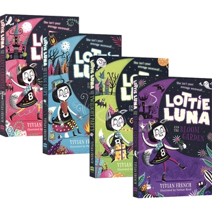 Lottie Luna Bloom Garden Twilight Party Fang Fairy Giant Gargoyle 洛蒂卢娜套装4册 儿童英语初级章节小说 英文原版进口图书