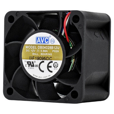 AVC暴力4028双滚珠PWM风扇4CM12V
