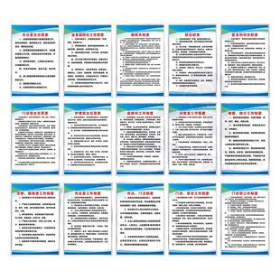 医院门诊规章制度牌全套药房治疗室工作制度护士医师工作职责各科室制度牌医院食堂病房管理职责制度牌定制