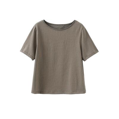 随性复古·松弛毛边领T恤