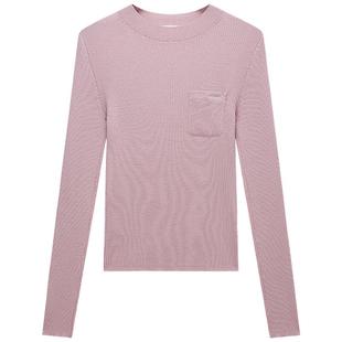 【新品】Woolmark认证OCHIRLY欧时力100%羊毛坑条毛衣2025冬新品