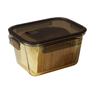 玻璃面包吐司收纳盒烘焙食品级带盖密封盒蛋糕专用冰箱食物保鲜盒