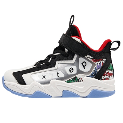 特步童鞋秋季新款儿童运动鞋小童男童减震缓震防滑耐磨实战篮球鞋