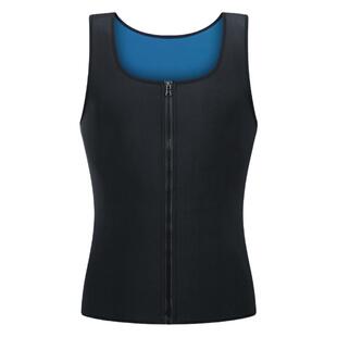 运动健身暴汗服桑拿服发汗服收腹紧身瑜伽爆汗束身拉链背心男女款