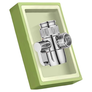 洗衣机水龙头一分二转接头万能水嘴进水口水管接口对接器分流三通