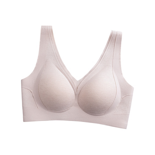 新款3759秋冬磨毛文胸无痕防下垂固定杯套头提拉女士内衣宽肩带