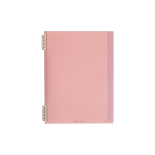 复古简约活页本B5可拆卸扣环磨砂封面A5笔记本子记事不硌手轻薄本