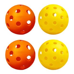 德国嗨跳匹克球比赛专用滚塑一体40孔26孔室内外夜光pickleball球