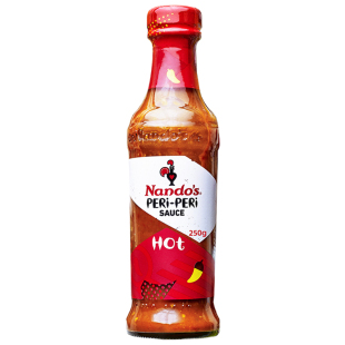 现货进口原装Nandos Hot Peri Sauce风味烤鸡辣椒酱 鸟眼重辣250g