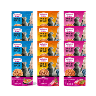 麦富迪猫咪零食肉粒包湿粮包主粮伴侣成幼猫猫罐头包鱼肉补水营养
