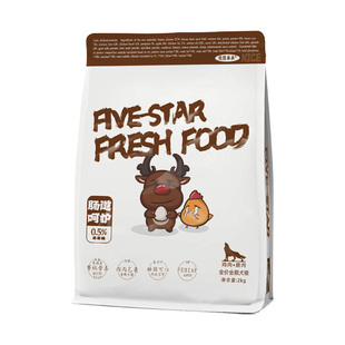 简简单单狗粮五星鲜食系列全价全犬期鸭肉梨鸡肉鹿肉肠道肉松主粮