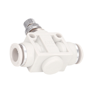 亚德客PSA节流阀ASA4 ASA6 ASA8 ASA10 ASA12管道型调速阀接头