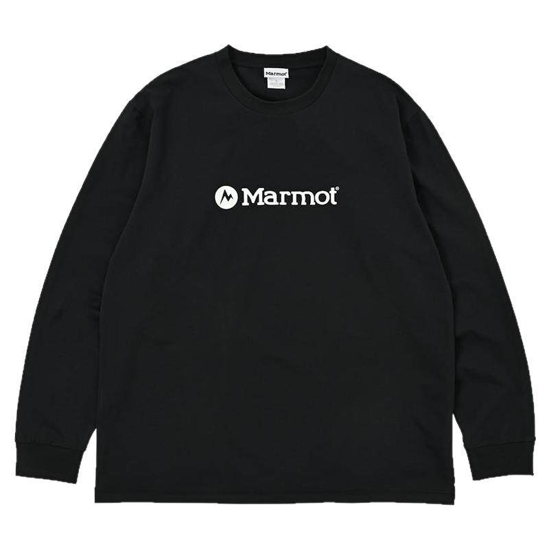 Marmot土拨鼠Logo长袖T恤
