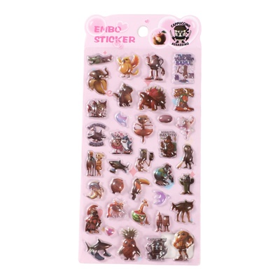 新山海经3D贴纸浮雕贴画立体装饰