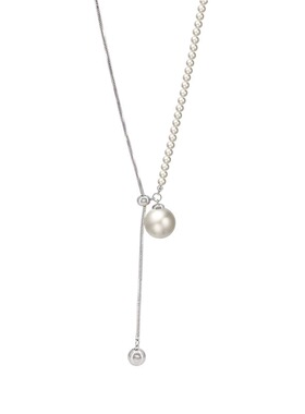 长款抽拉仿珍珠项链女款2026新款