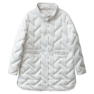 特惠 双面穿波兰进口科鲁达95白鹅绒立领轻薄压胶羽绒服鹅绒服冬