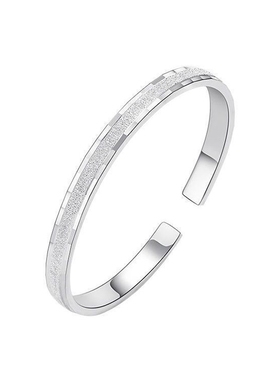 银手镯女9999纯银爱如初见繁星