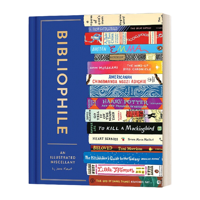 英文原版 精装 Bibliophile 藏书家 经典好书与书店推荐插画集 全彩精装 英文版 进口英语原版书籍