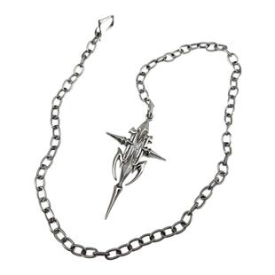 【AGD】IIIMIII 糜烂金属系列 暗黑宝石十字架项链单链锁骨链礼物