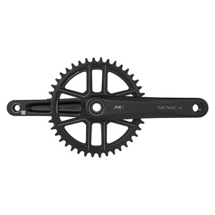 SENICX驭勇 PR3公路车自行车牙盘单盘超轻曲柄24mm轴心中轴铝合金