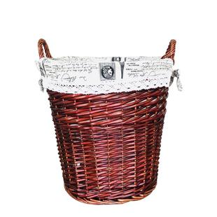 脏衣收纳篮柳编筐热气球筐脏衣篓火锅店衣服编织杂物藤编收纳筐