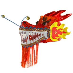 龙头健身甩龙舞龙儿童成人 空竹舞龙太极杆甩龙杆舞龙抖龙配件