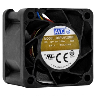 AVC暴力4028 DBPU0428B2U 12V 3.5A高转速服务器双滚珠PWM风扇4CM