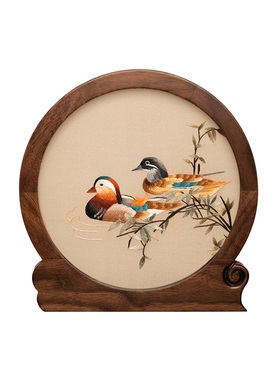 双面绣摆件绣美刺绣商务礼品国风