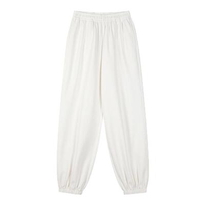 懒字印花宽松卫裤女秋新品