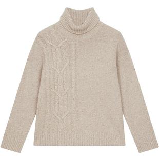 【善系列】ERDOS 男装羊绒衫秋冬老钱风暖沙色高领绞花