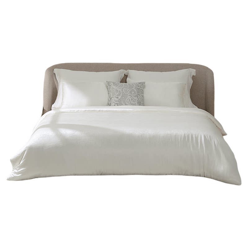 银桑INESANCE法式高奢真丝提花蚕丝被双宫桑蚕丝春秋四季被子被芯