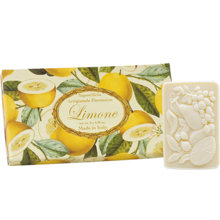 意大利进口菲罗迪诺柠檬雕花香皂手工皂礼盒伴手礼沐浴皂香味持久