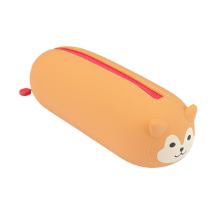 日本喜利Lihit LAB.硅胶笔袋可爱文具盒多功能收纳袋大容量高颜值