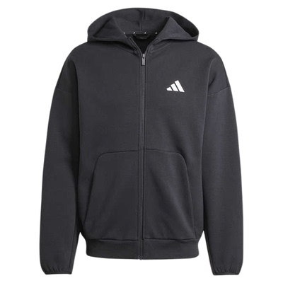 阿迪阿斯男子2025春新款宽松运动舒适休闲简约连帽夹克外套JI8768